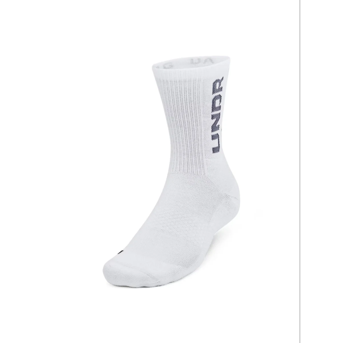 Ponožky UNDER ARMOUR 3 PACK-UA 3-Maker Mid-Crew-WHT · záber 2