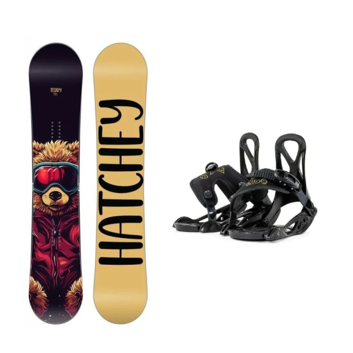 Hatchey Teddy dětský snowboard + Beany Kido vázání · záber 1
