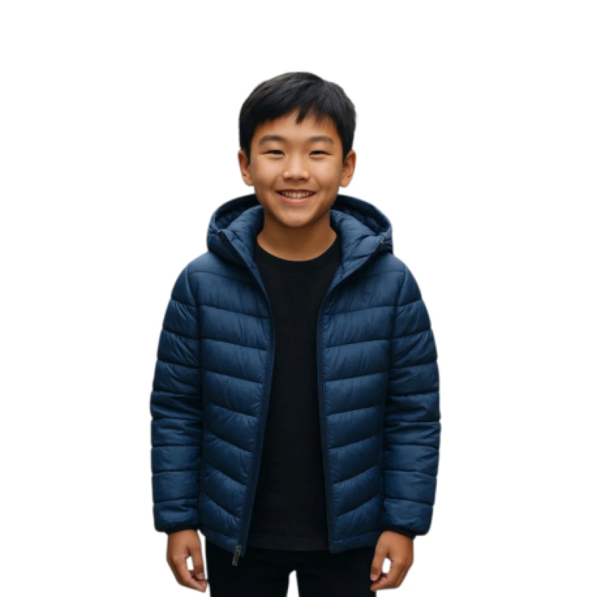 Chlapecká bunda 4F JUNIOR DOWN JACKET-JWAW24TDJAM460-32S-DENIM · záber 1