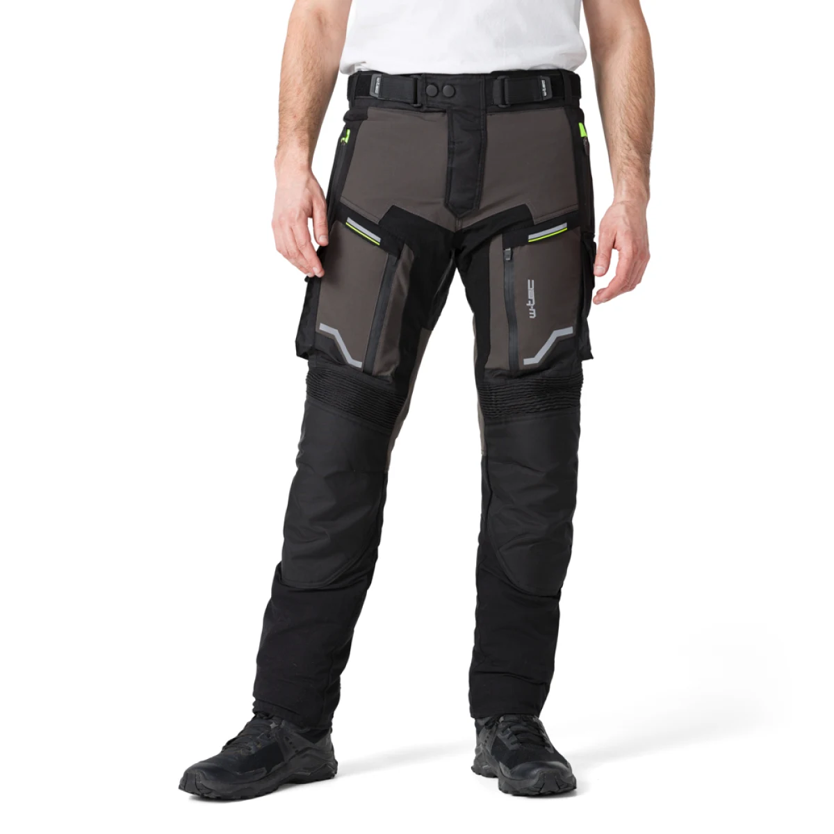 Moto nohavice W-TEC Daimick Farba čierno-šedá, · záber 2