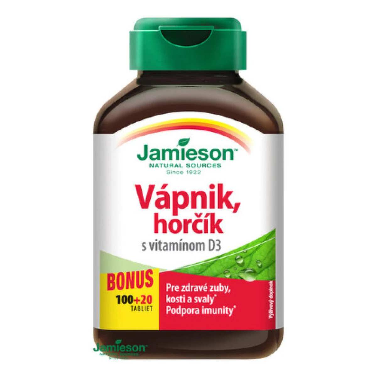 JAMIESON Vápnik, horčík s vitamínom D3 120 tabliet · záber 1
