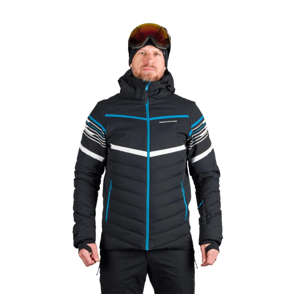 Pánská lyžařská bunda NORTHFINDER YAROGNEV-271blackblue · záber 2