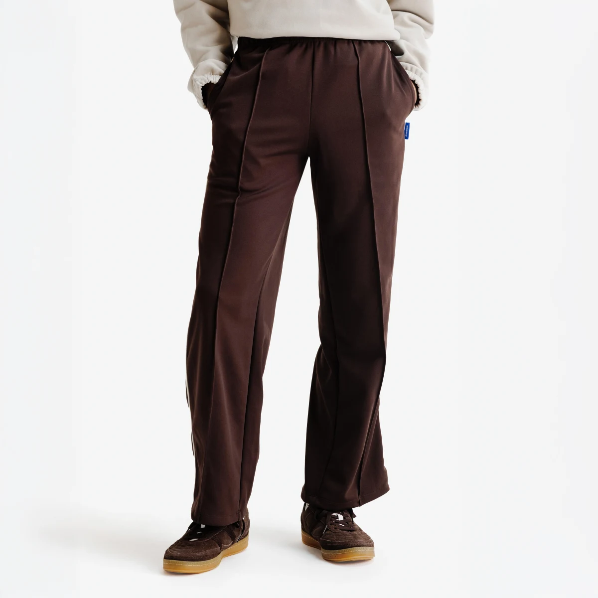 DECATHLON Pánske tepláky Heritage ebenovo hnedé XL (W39 L34) · záber 1