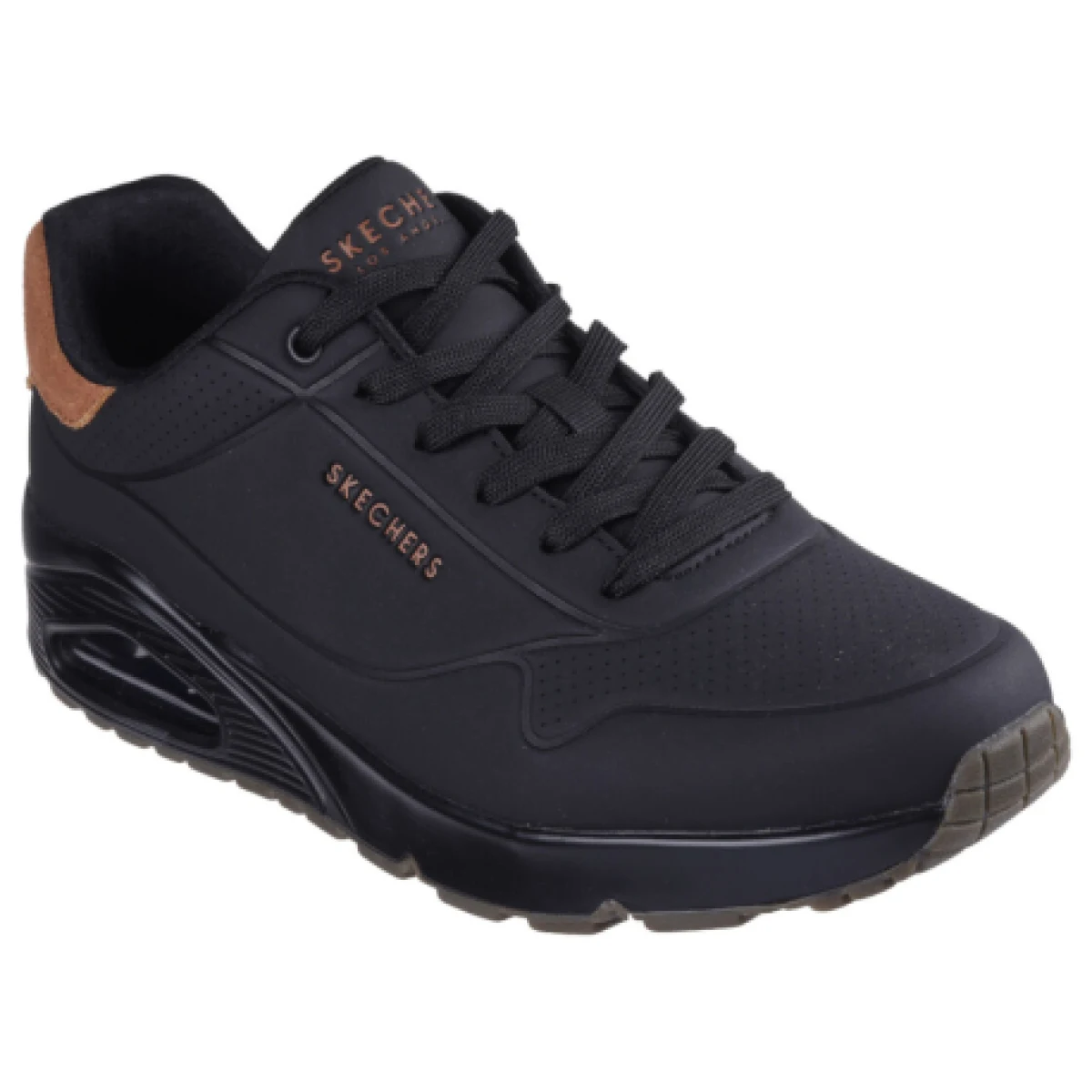 Pánská rekreační obuv SKECHERS Uno Suited On Air M black chestnut · záber 1