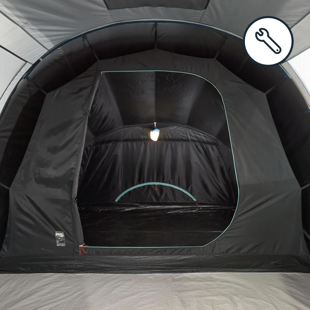 QUECHUA Spálňa a podlaha – náhradný diel stanu Arpenaz 4.1 Fresh&Black bez · záber 1