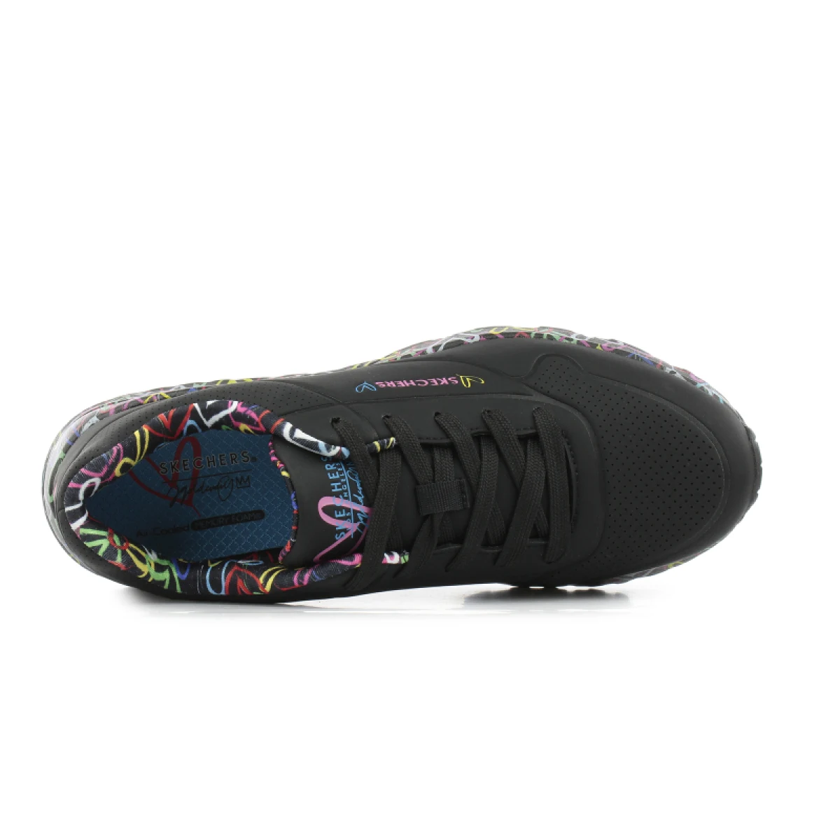Dívčí rekreační obuv SKECHERS Uno Lite Lovely Luv K black · záber 4