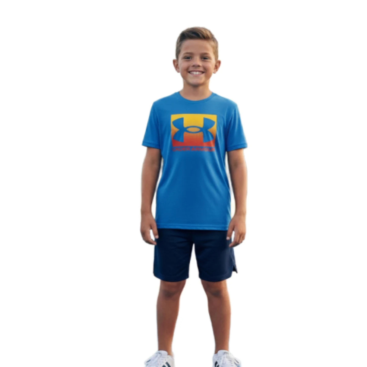 Chlapčenské tričko s krátkym rukávom UNDER ARMOUR UA B BOXED SPORTS UPDATE SS · záber 1