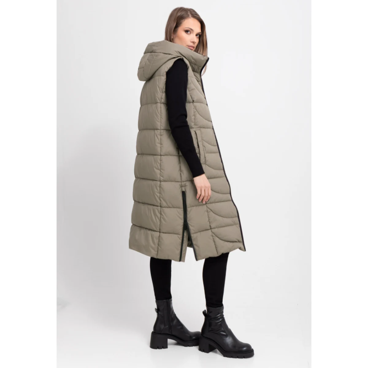 Dámska vesta VOLCANO V-JAVA-102-BEIGE · záber 5