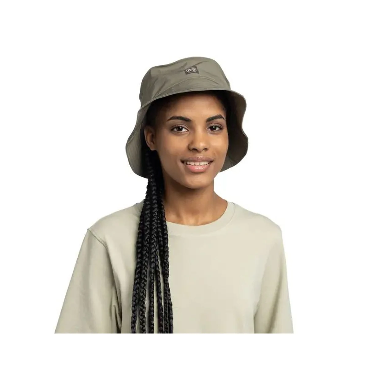 Klobúk BUFF ADVENTURE BUCKET HAT SOLID TUNDRA KHAKI · záber 4