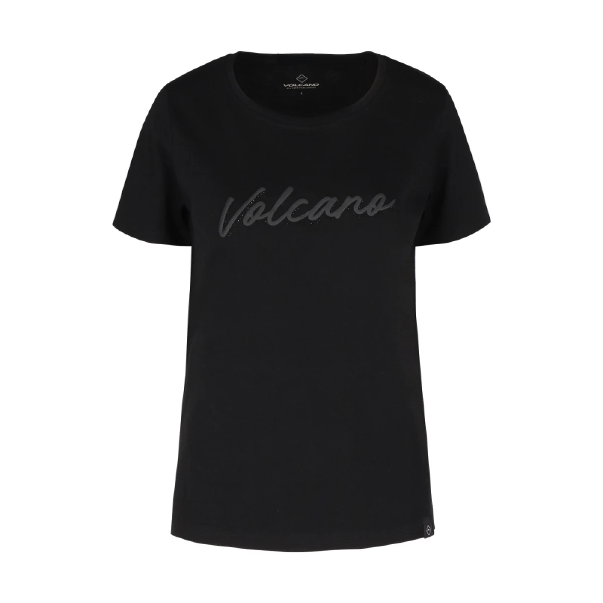 Dámske tričko s krátkym rukávom s v-výstrihom VOLCANO T-PARSLEY-BLACK · záber 4