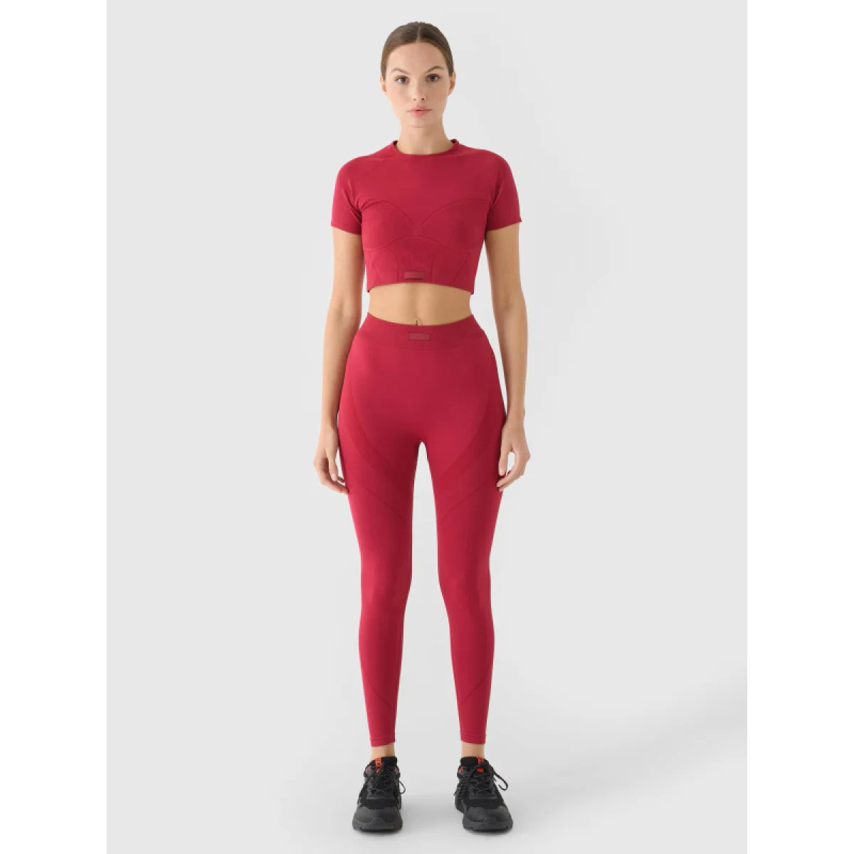 Dámské legíny 4F TIGHTS FNK F389-RAW24TFTIF389-60S-BURGUNDY · záber 3