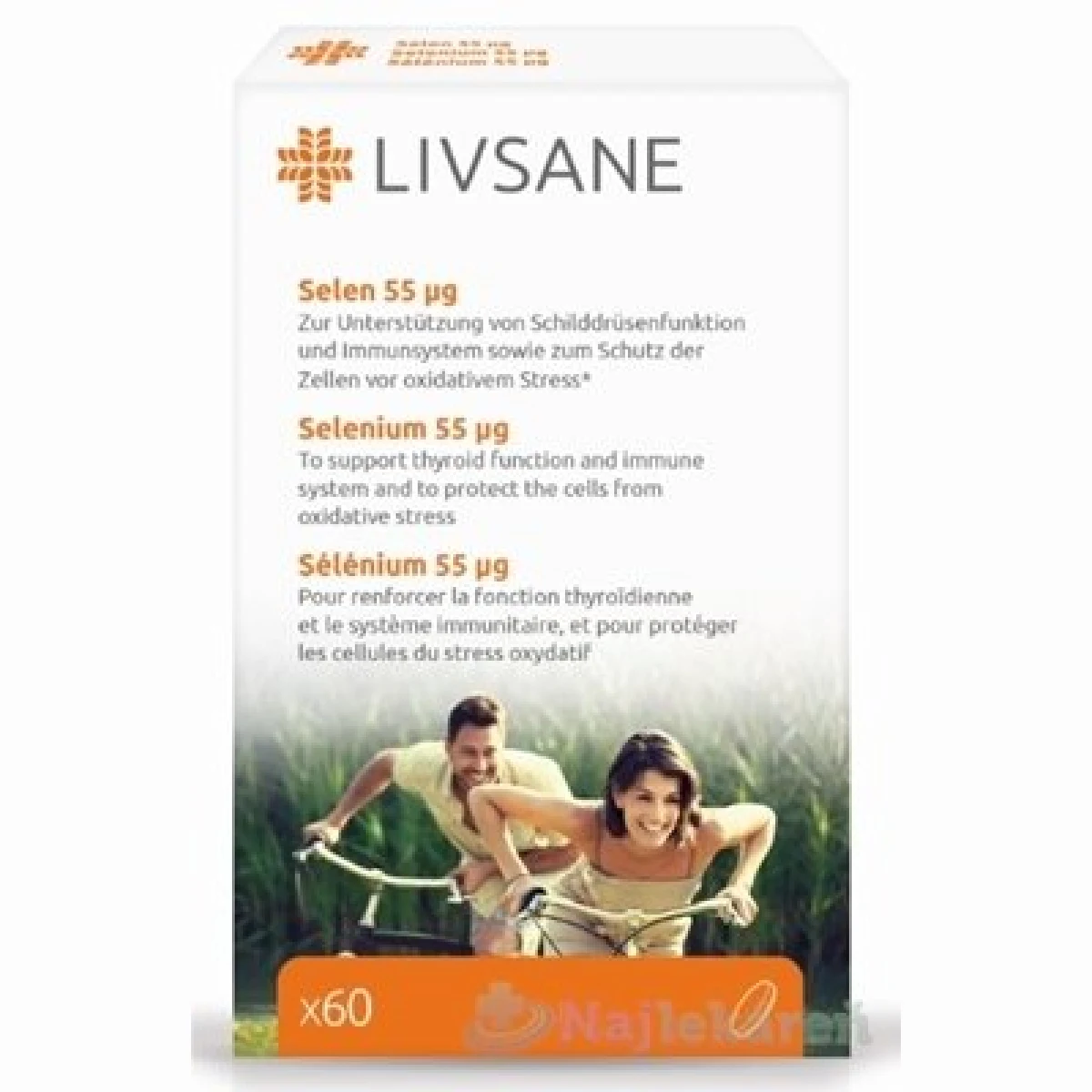 LIVSANE Selén 55 µg 60 tbl · záber 1