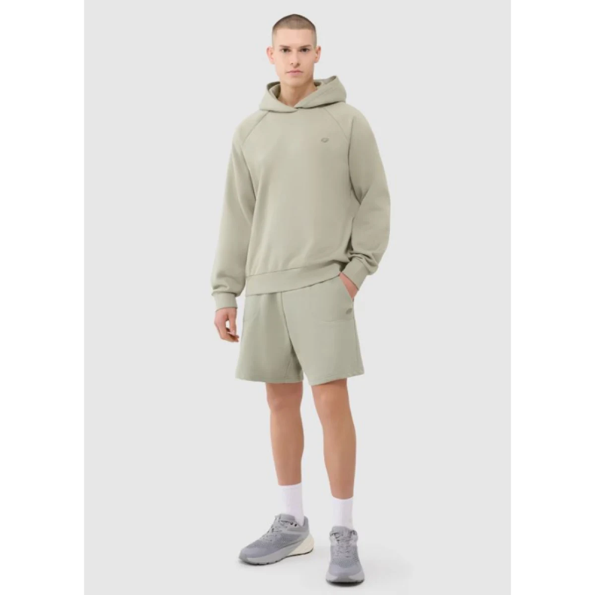 Mikina s kapucí 4F SWEATSHIRT U1547-44S-OLIVE · záber 5