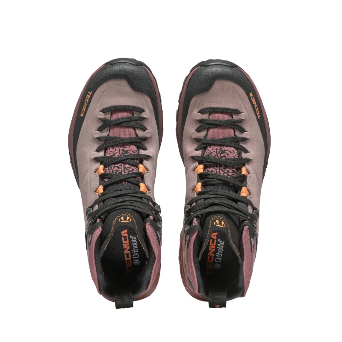 Dámská kotníková turistická celokožená obuv TECNICA Forge Hike MID GTX Ws, dark pink coral · záber 5