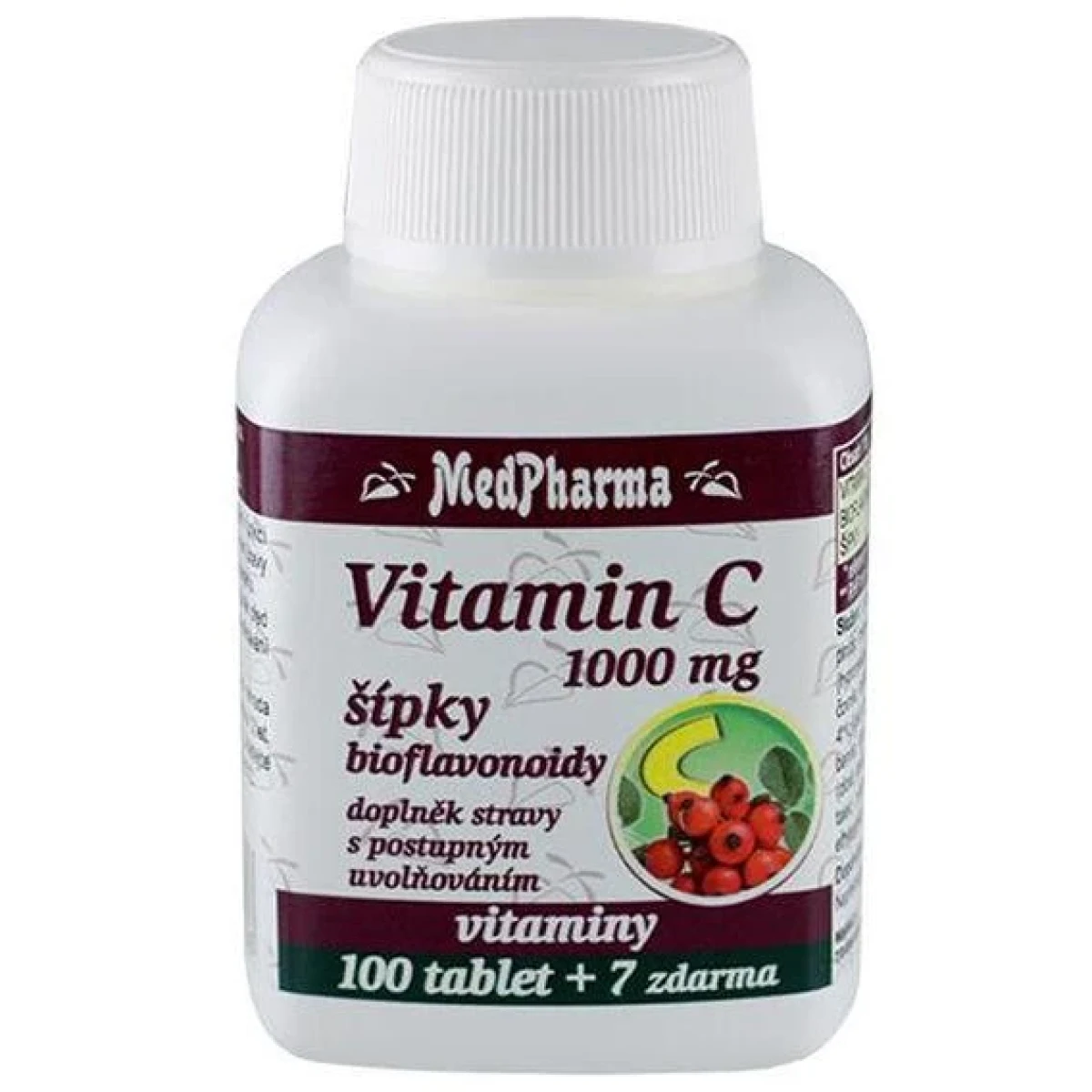MedPharma Vitamín C 1000 mg s šípky 107 tablet · záber 3