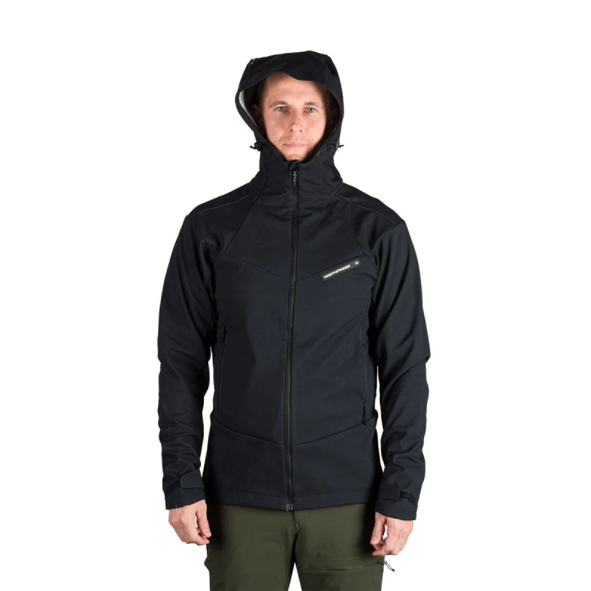 Pánská turistická softshellová bunda NORTHFINDER AURELIAN-269black · záber 3