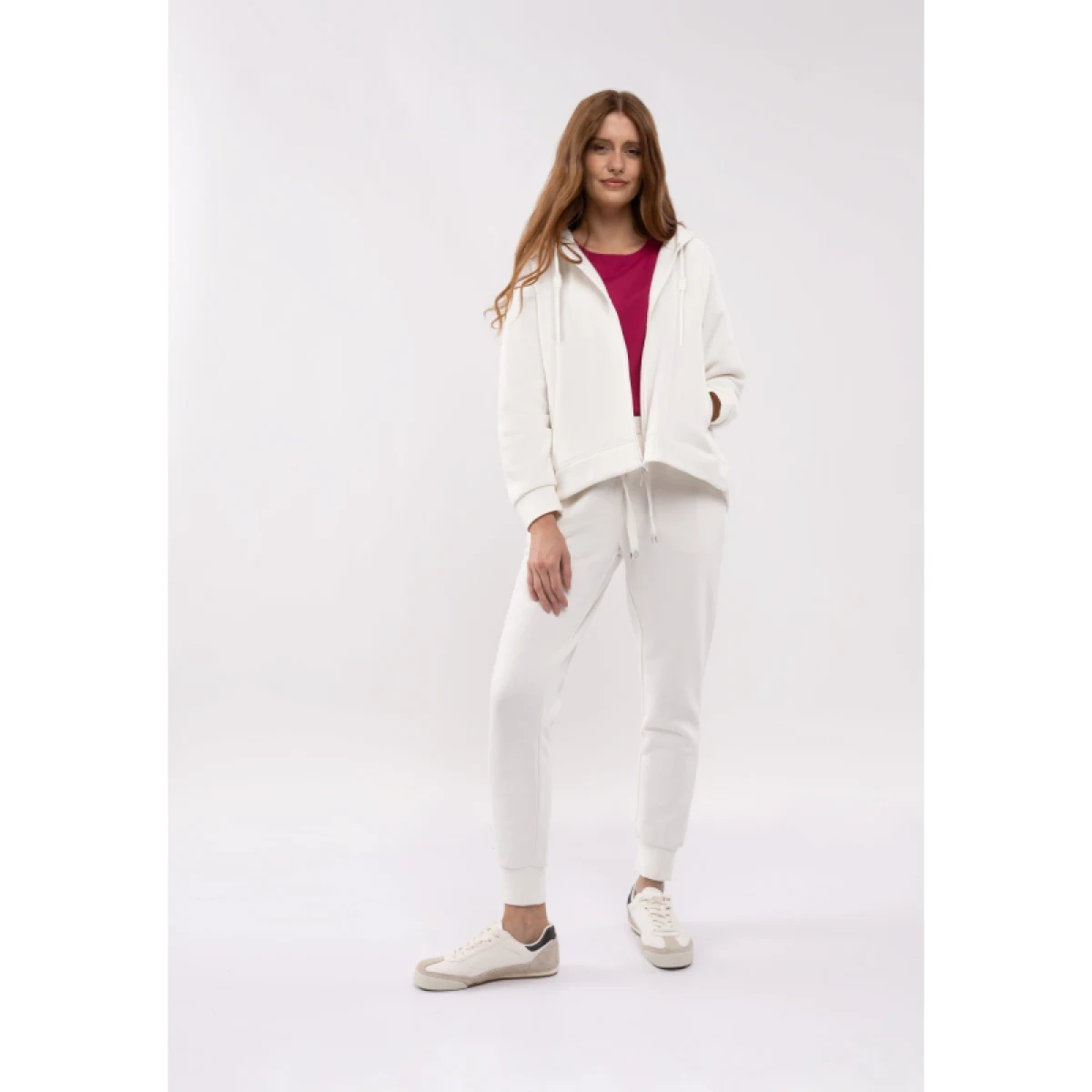 Dámská zateplená mikina se zipem VOLCANO TIFFI-101-CREAM · záber 4
