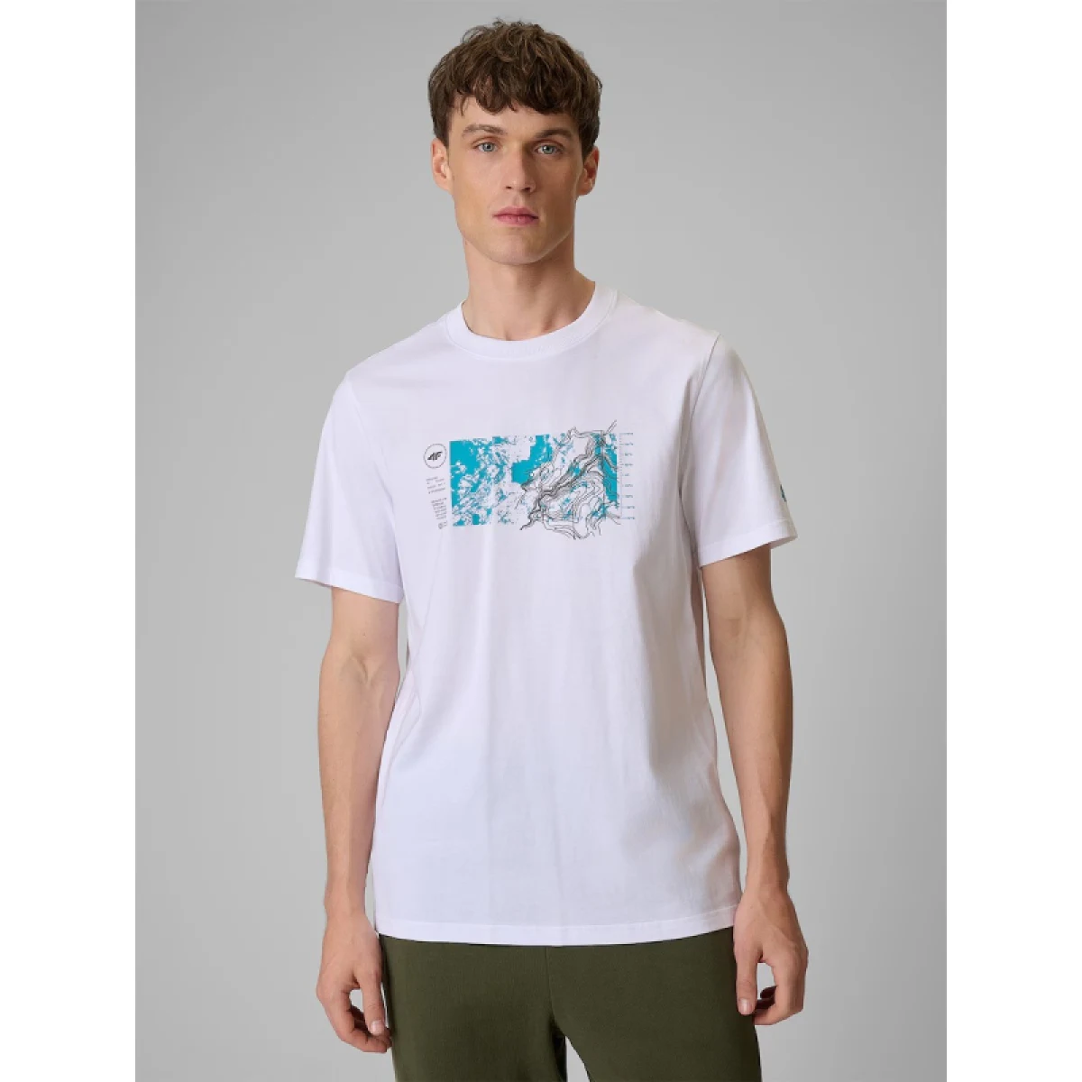 Pánské tričko s krátkým rukávem 4F TSHIRT M2823-10S-WHITE · záber 2