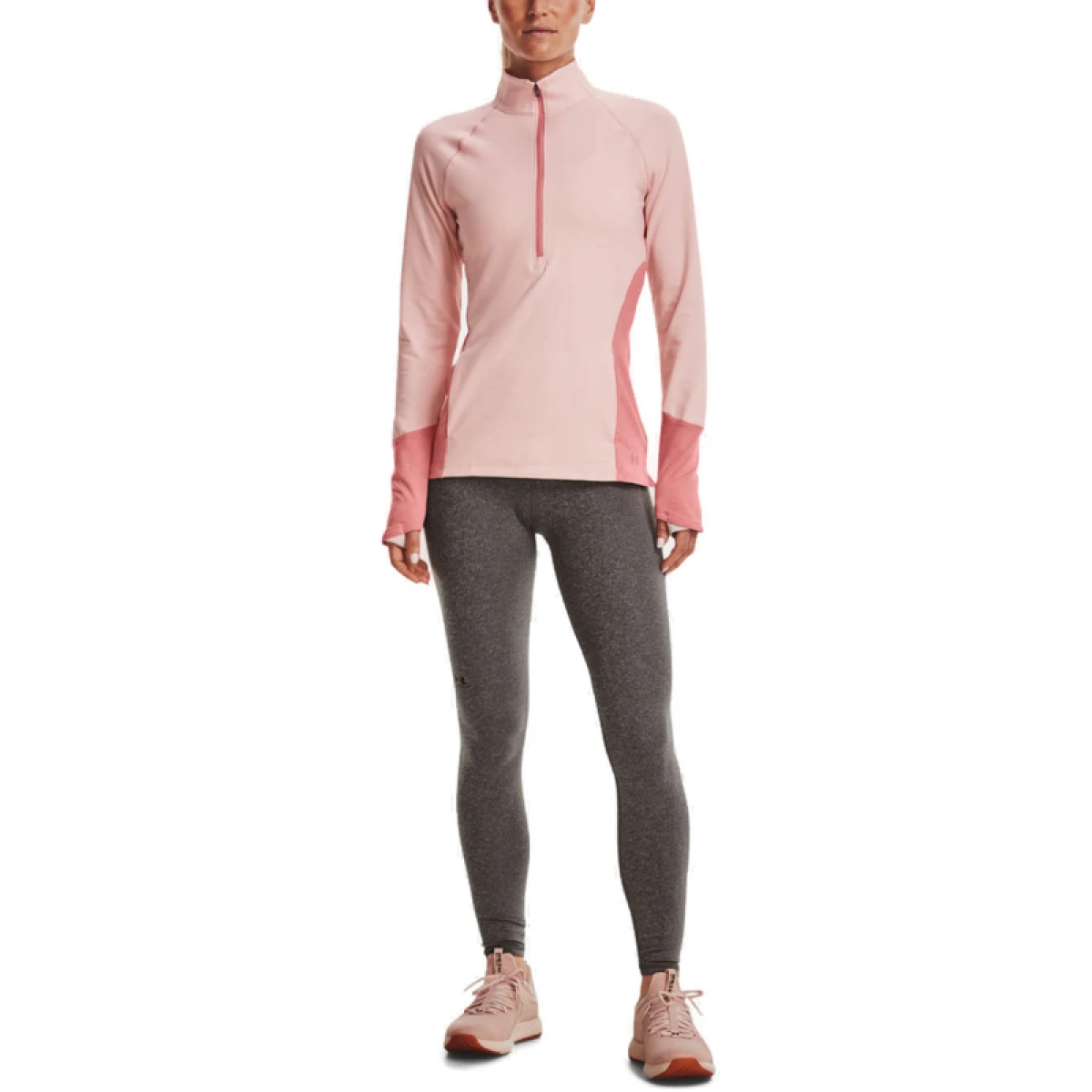 Dámska tréningová mikina s 1 2 zipsom UNDER ARMOUR UA ColdGear 1 2 Zip-PNK 685 · záber 3