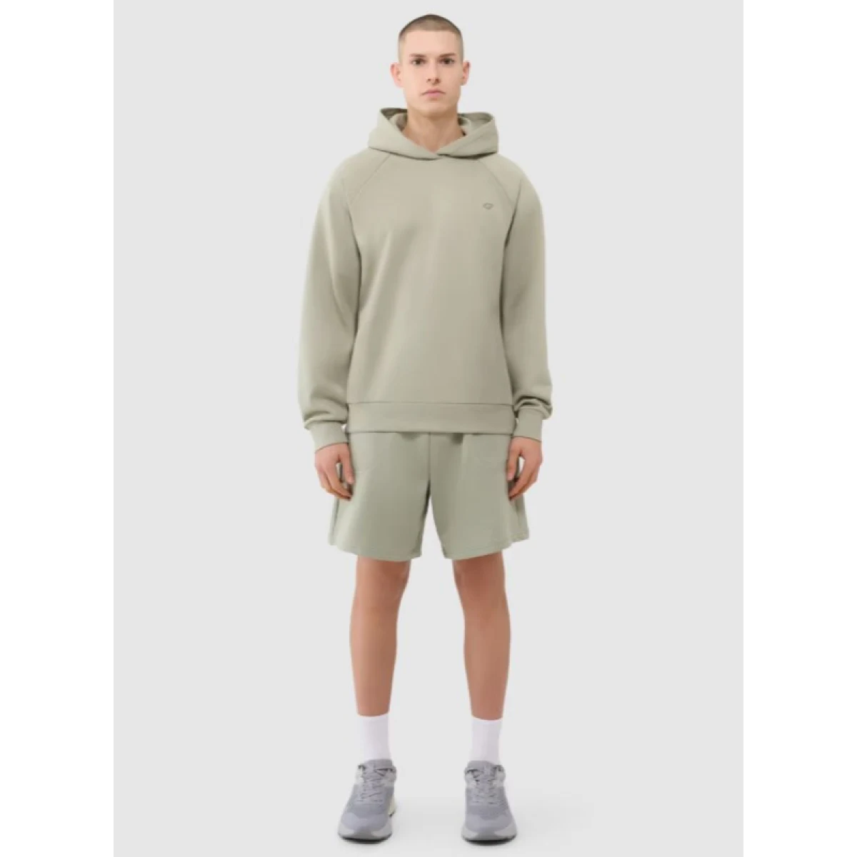 Mikina s kapucí 4F SWEATSHIRT U1547-44S-OLIVE · záber 4