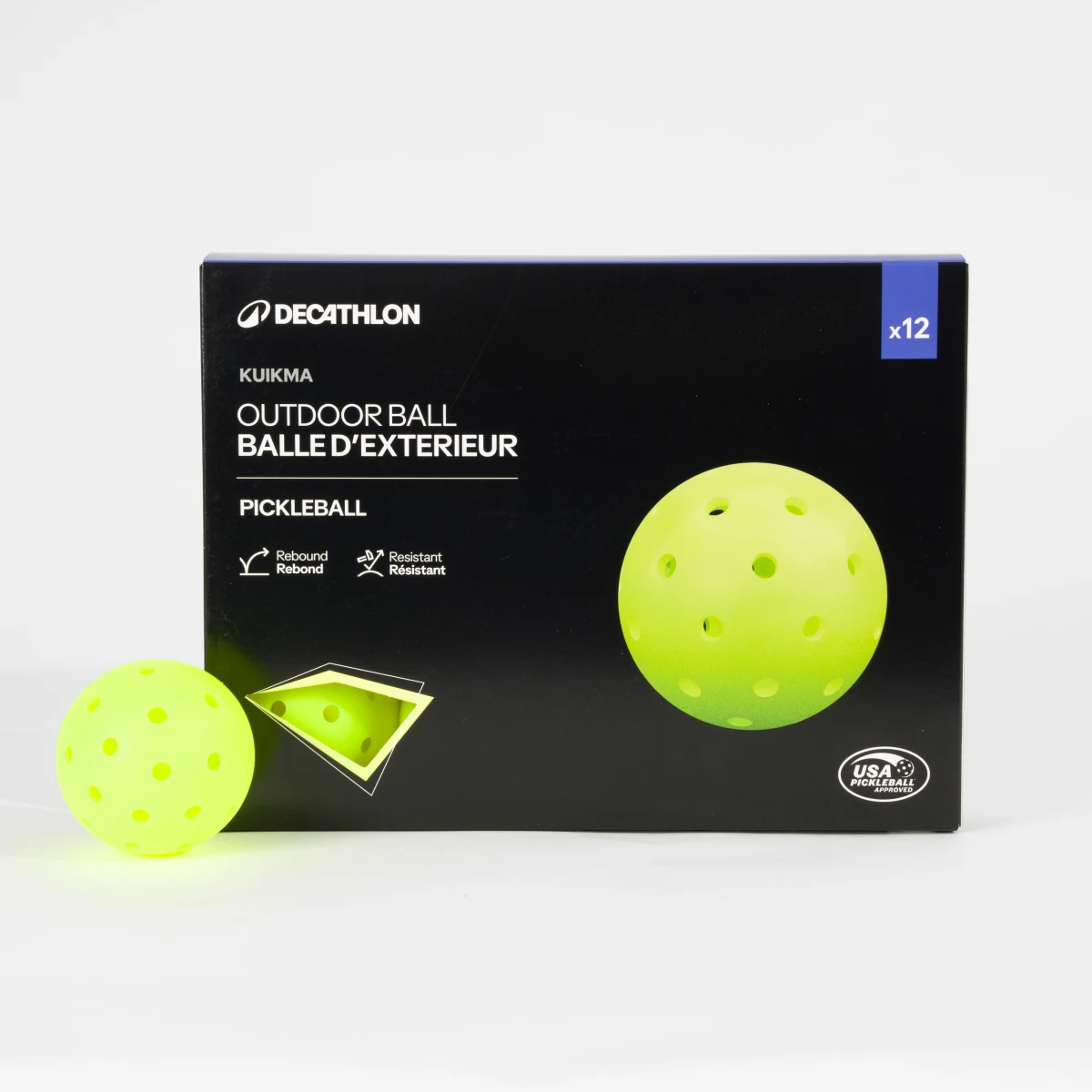 KUIKMA Outdoorové loptičky na pickleball 12 ks schválené USAPA bez · záber 1