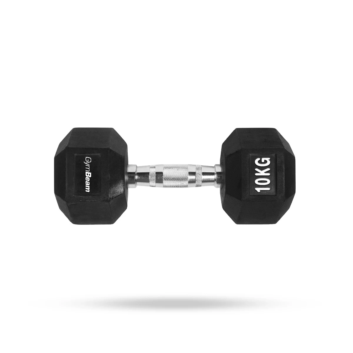 Bučica Hexagonal - GymBeam - Boja: Bijela | Težina: 10 kg · záber 1