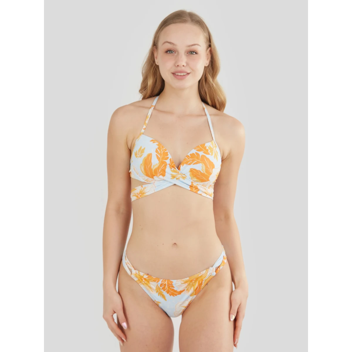 Dámské plavky FUNDANGO Lola Twisted Top-265-soft orange · záber 2