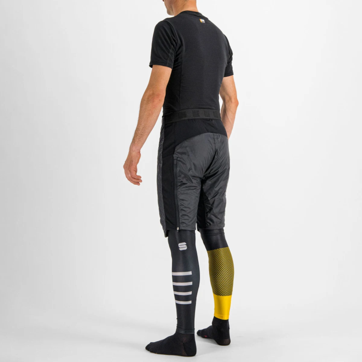 Pánské zateplené běžecké kraťasy SPORTFUL Rythmo over short, black · záber 3
