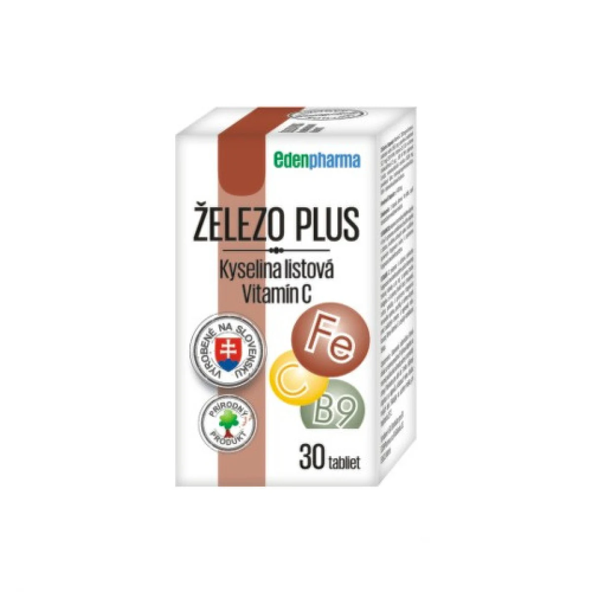 EDENPHARMA Železo plus 30 tabliet · záber 1