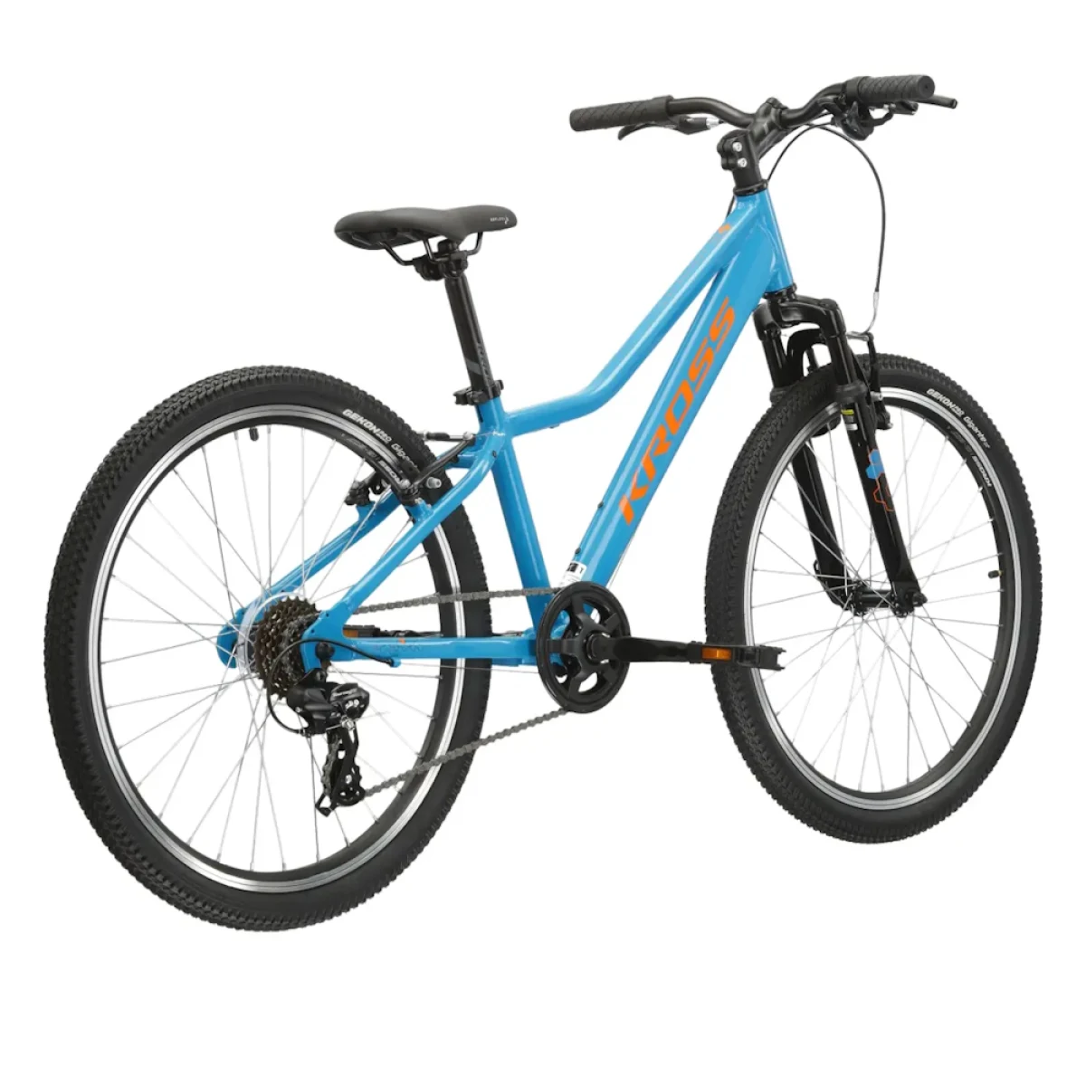 Kross Hexagon JR 1.0 24" - model 2025 námornícka modrá / žltá / lesk - S (12", 130-150 cm) · záber 4
