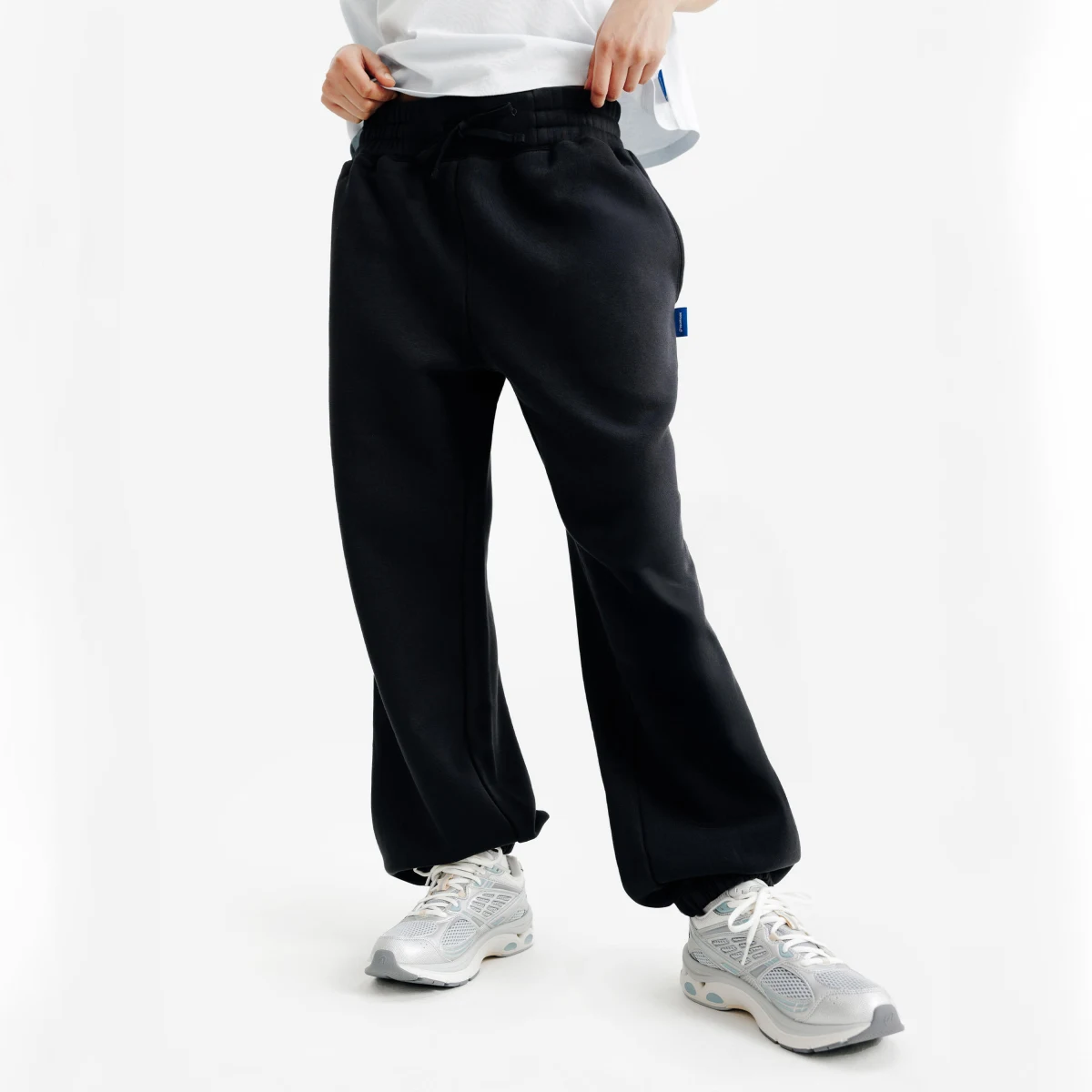 DECATHLON Dámske oversize tepláky čierne L · záber 1