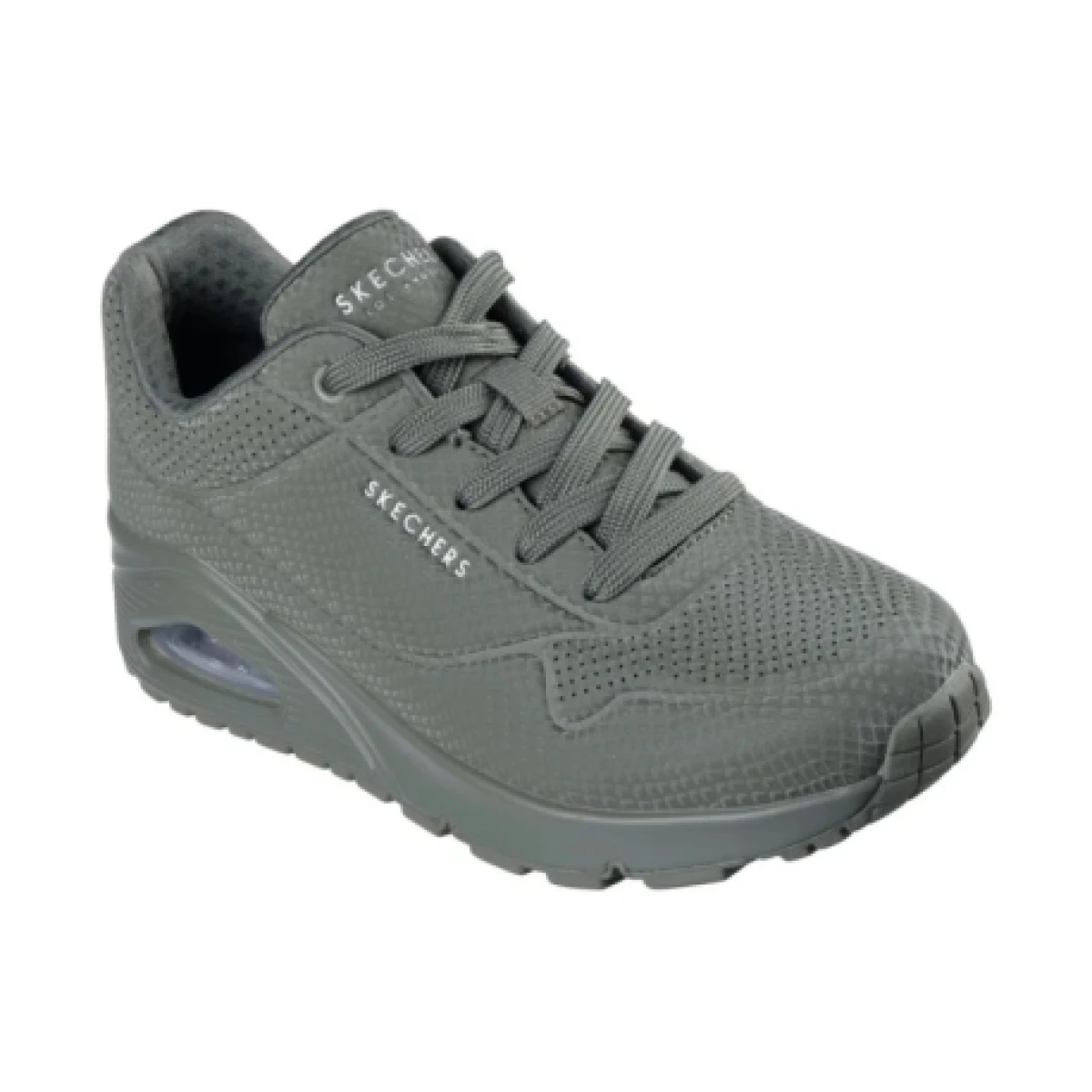 Dámska rekreačná obuv SKECHERS Uno Shiny scale W olive · záber 1
