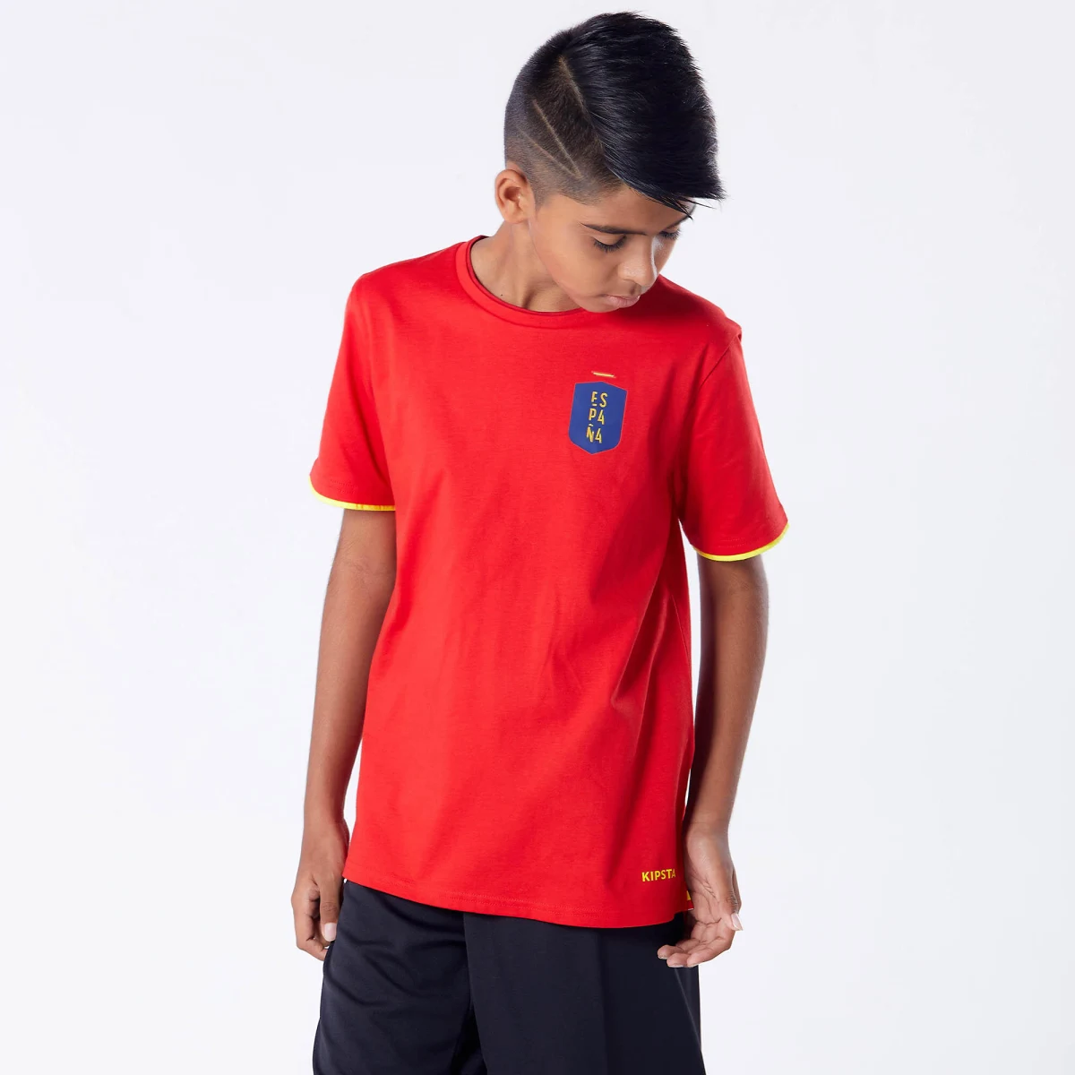 KIPSTA Detský dres FF100 Španielsko 2024 7-8 r (123-130 cm) · záber 2