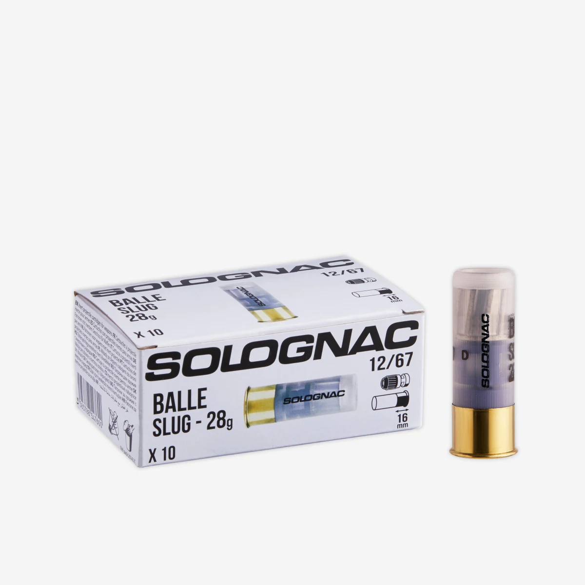SOLOGNAC Náboj slug 28 g kaliber 12/67 10 ks CAL 12 · záber 1