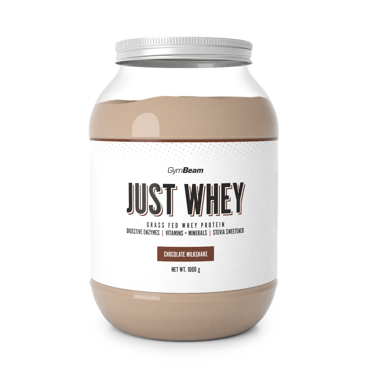 GymBeam Protein Just Whey - Okus: Čokoladni milkshake | Težina: 1 g | Pakiranje: 1000 g · záber 1
