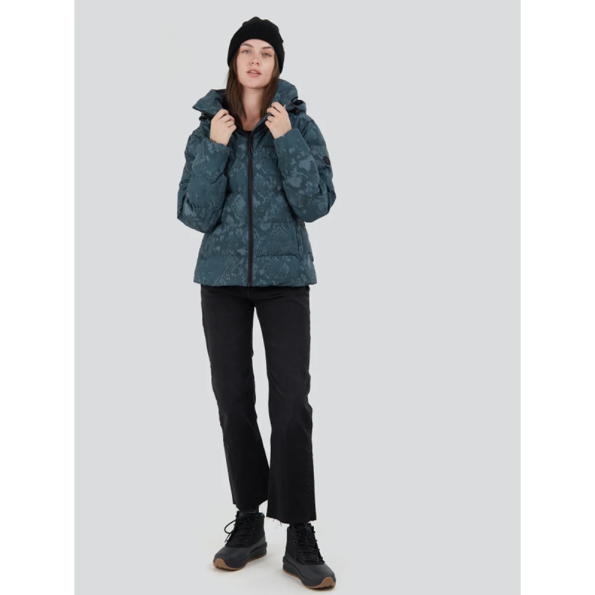 Dámská bunda FUNDANGO Amber Padded Jacket-598-forest · záber 4