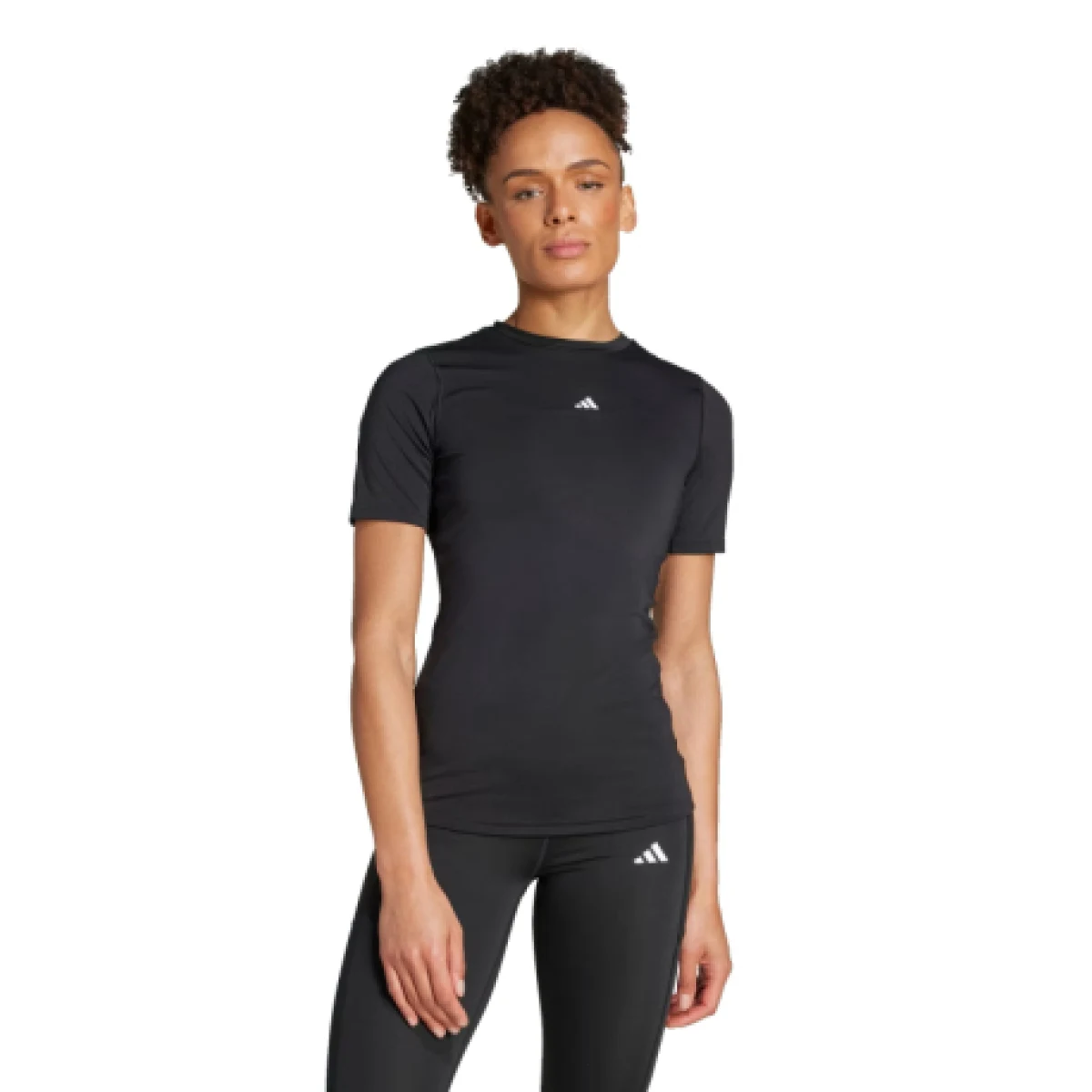 Dámske tréningové tričko s krátkym rukávom ADIDAS TF TRAIN T BLACK · záber 1