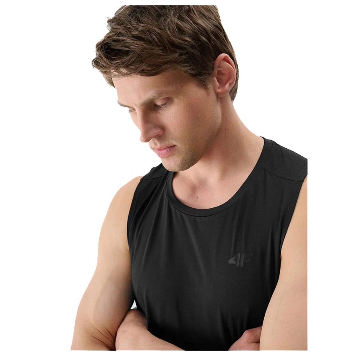 Pánske tréningové tielko 4F SLEEVELESS FNK M0744-20S-DEEP BLACK · záber 3