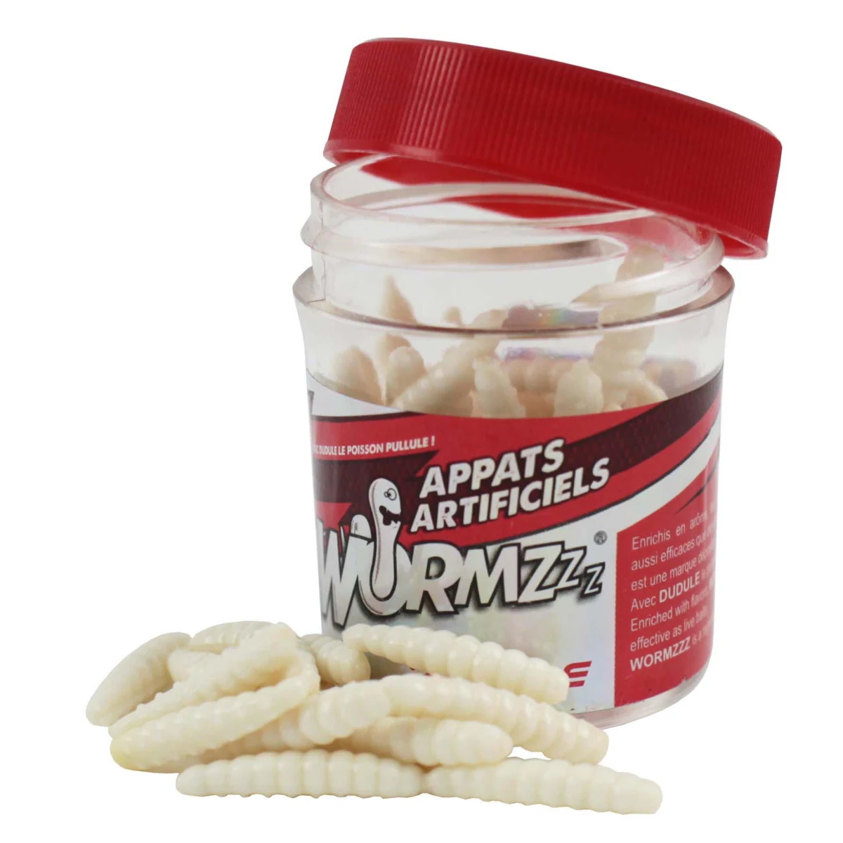 CAPERLAN Prírodné nástrahy – Larvy biele 20 g bez · záber 1