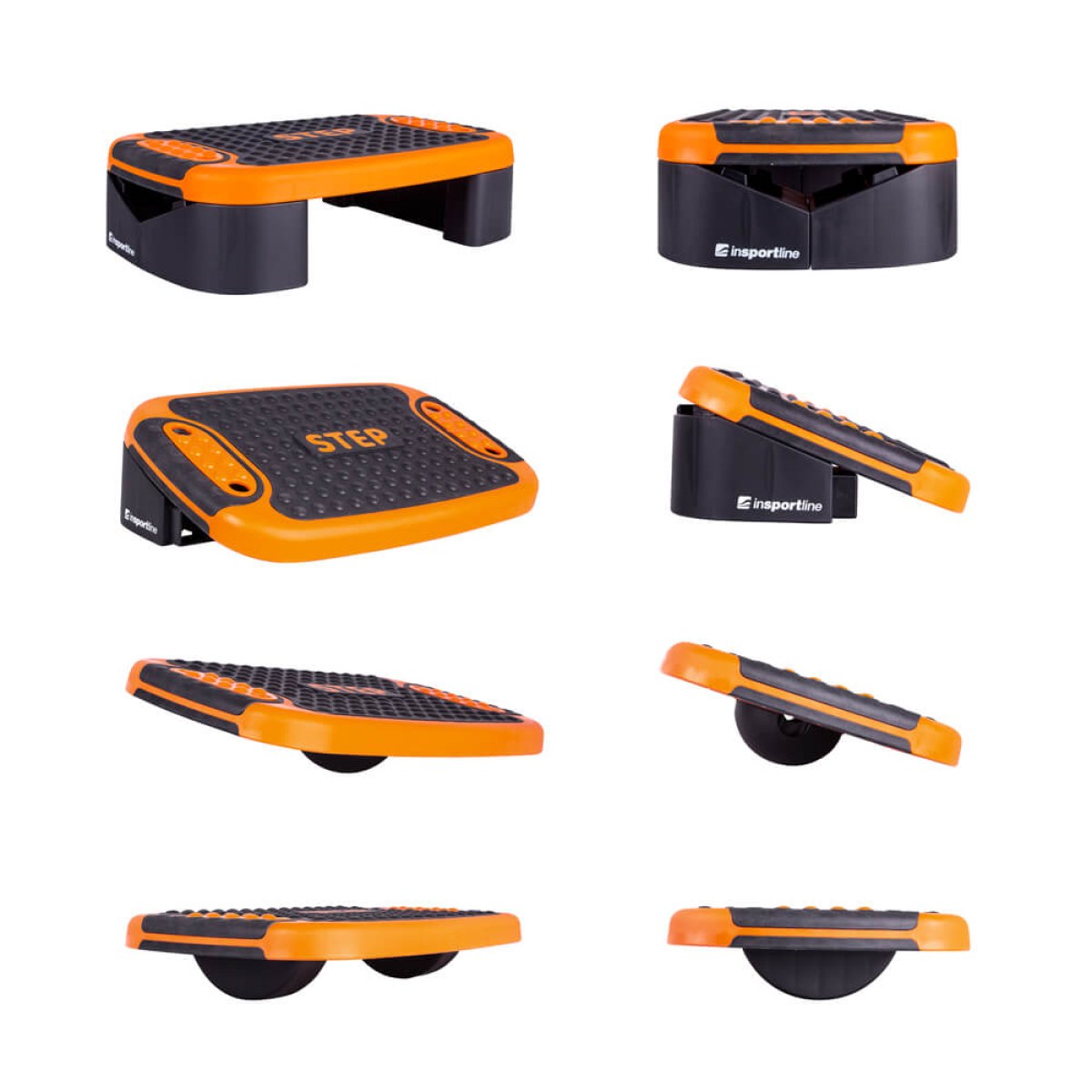 Multifunkčný aerobic step inSPORTline Multifun - Farba: Oranžová · záber 2
