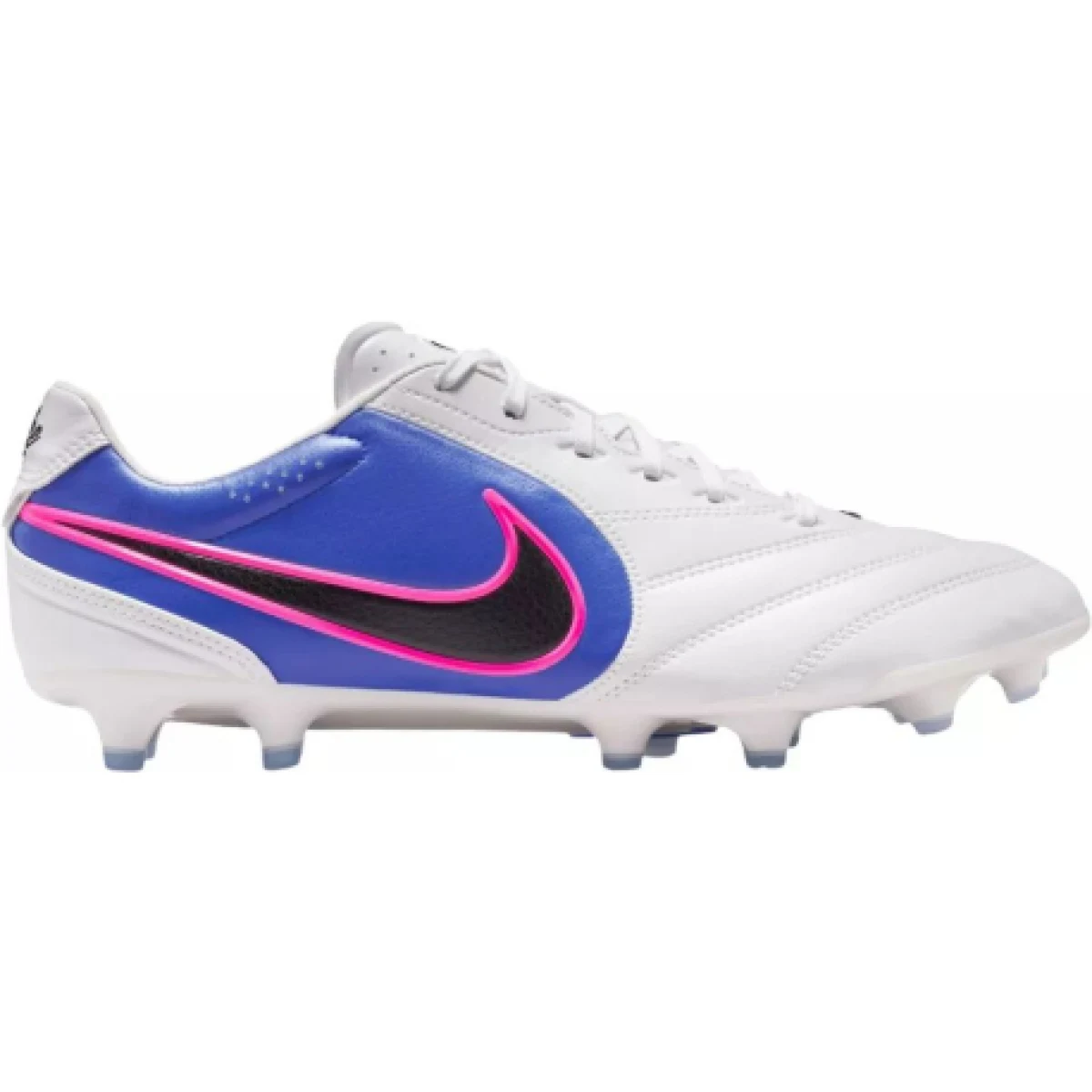 Pánske futbalové kopačky outdoorové NIKE Tiempo Ligera Pro M FG white black racer blue pink blast · záber 1