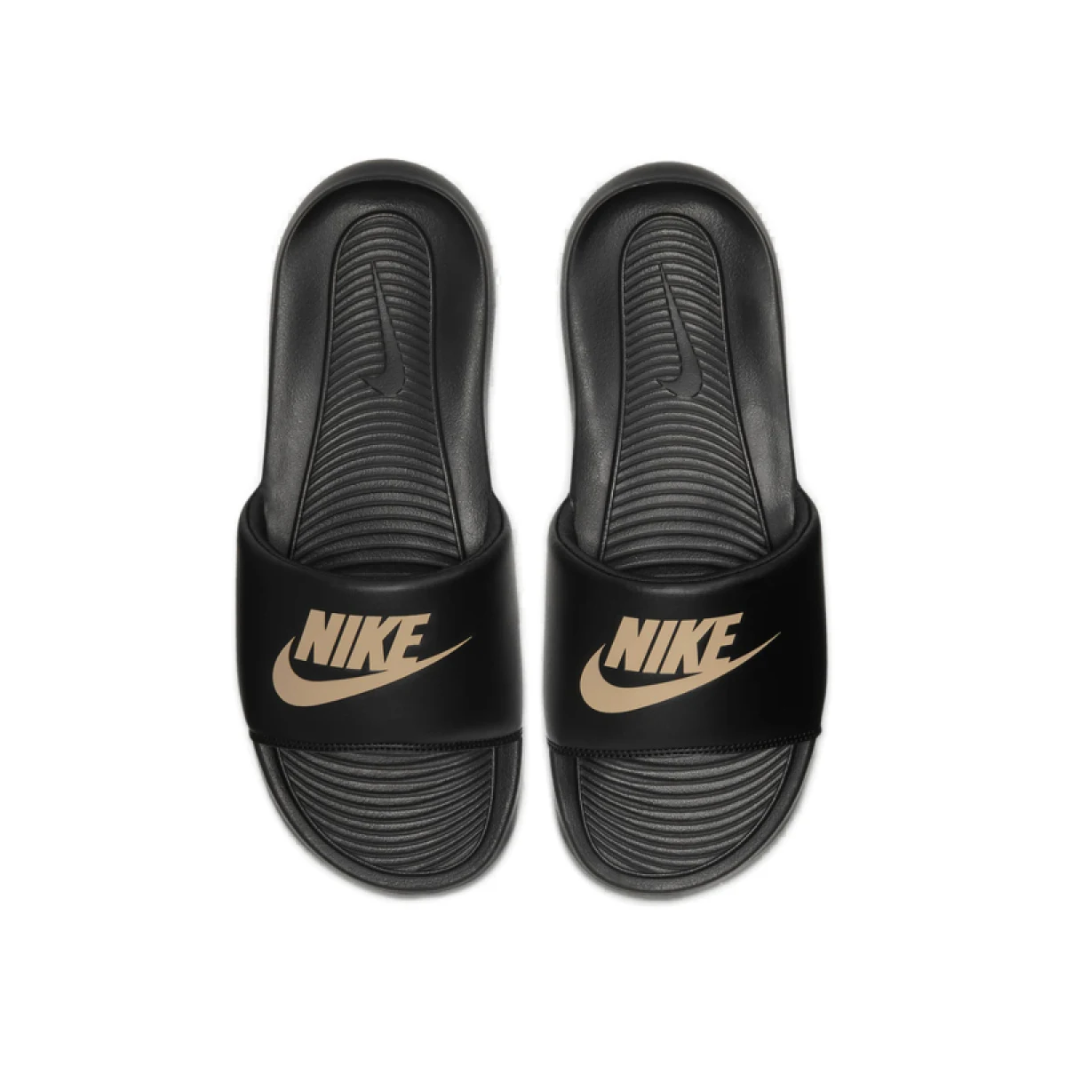 Dámske šlapky (plážová obuv) NIKE Victori One black black metallic red bronze · záber 3