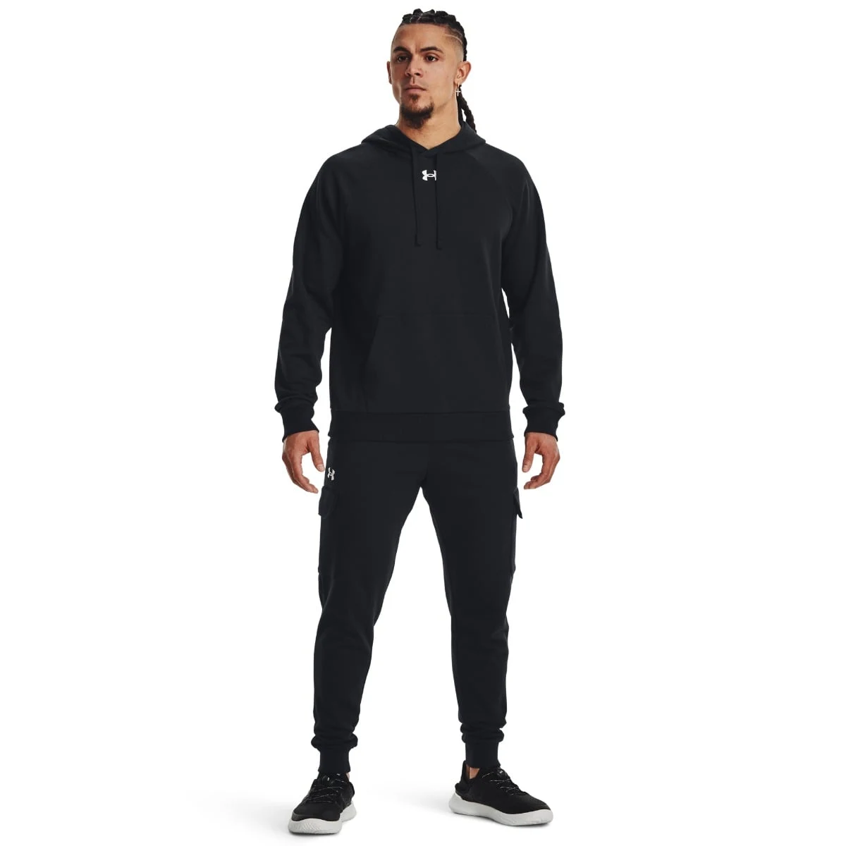 Under Armour Men‘s sweatshirt UA Rival Fleece Hoodie Black · záber 4