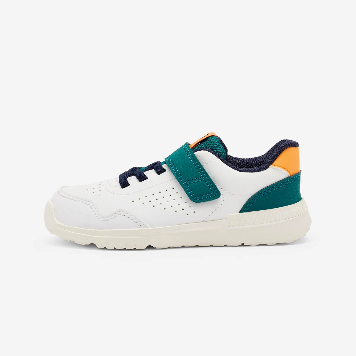 DECATHLON Detská barefoot obuv Stepper Daily suchý zips 24-28 biela 25 · záber 1