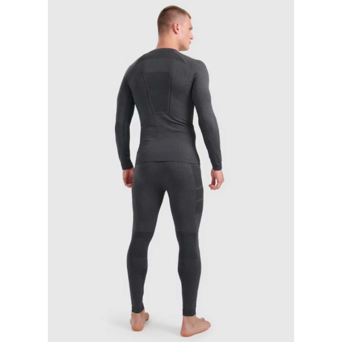 Pánské termo kalhoty 4F SEAMLESS UNDERWEAR M238-WAW25USEAM238-21M-BLACK MELANGE · záber 5