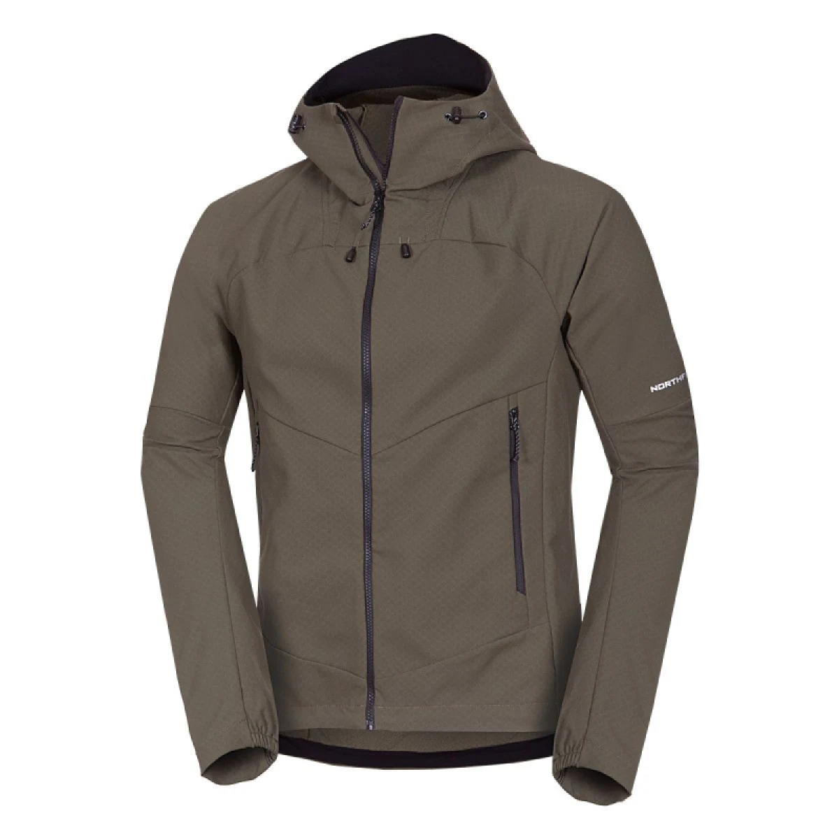 Pánská turistická softshellová bunda NORTHFINDER EWALD-300darkgreen · záber 4