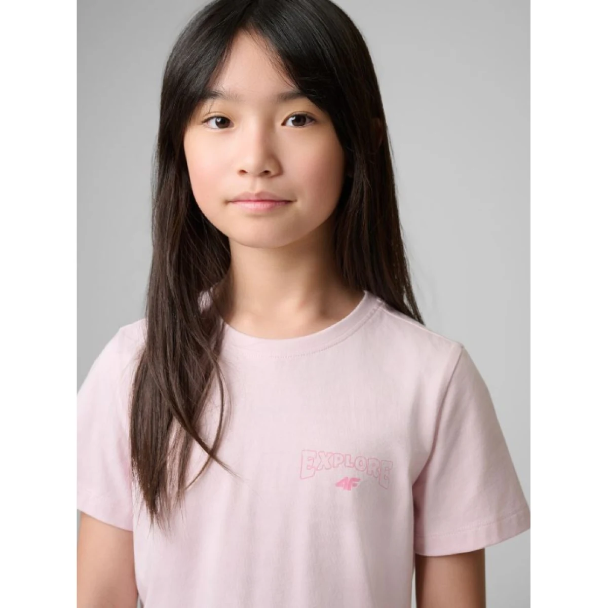 Dívčí tričko s krátkým rukávem 4F JUNIOR TSHIRT F2886-56S-LIGHT PINK · záber 3