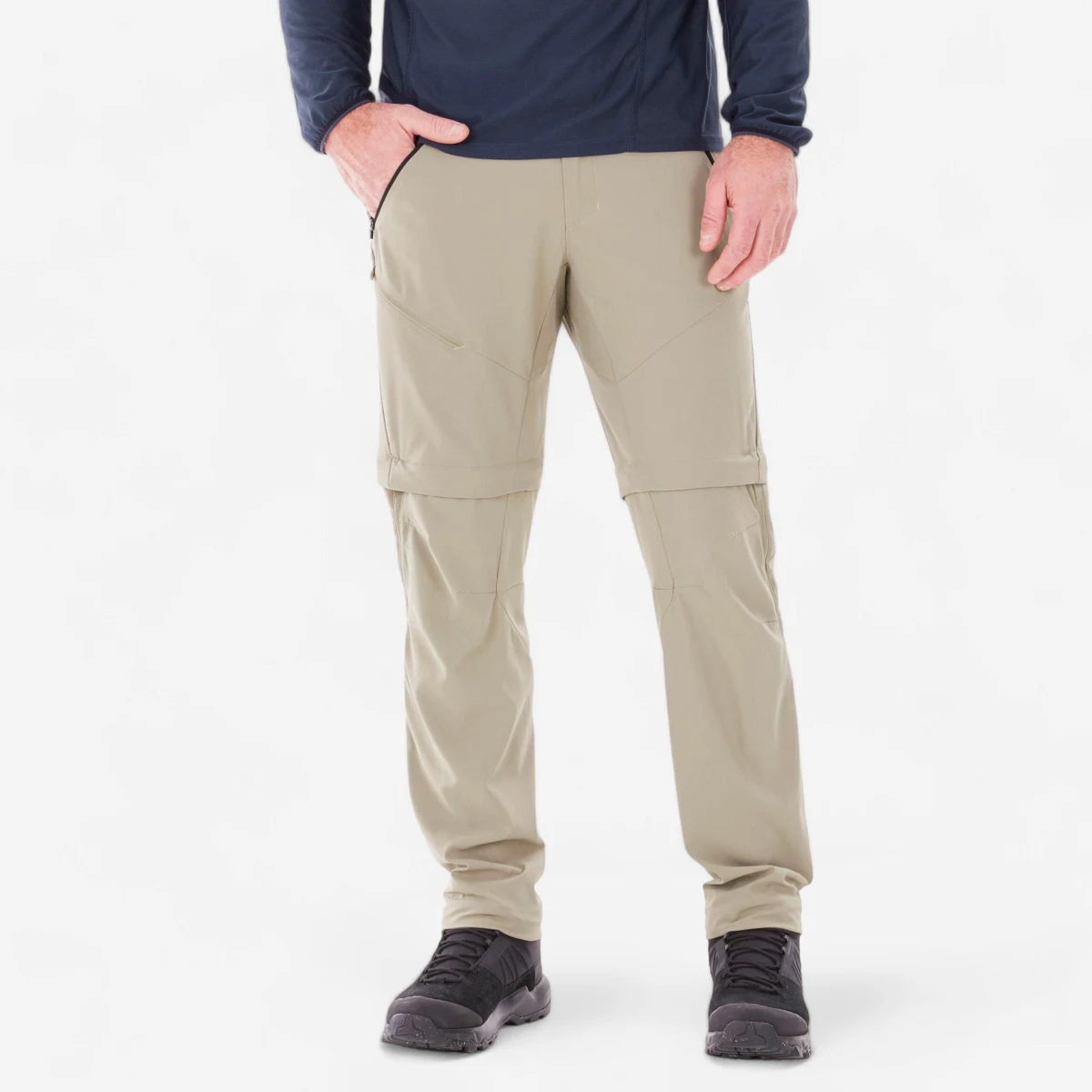QUECHUA Pánske turistické nohavice MH500 odopínateľné S (L33) · záber 1