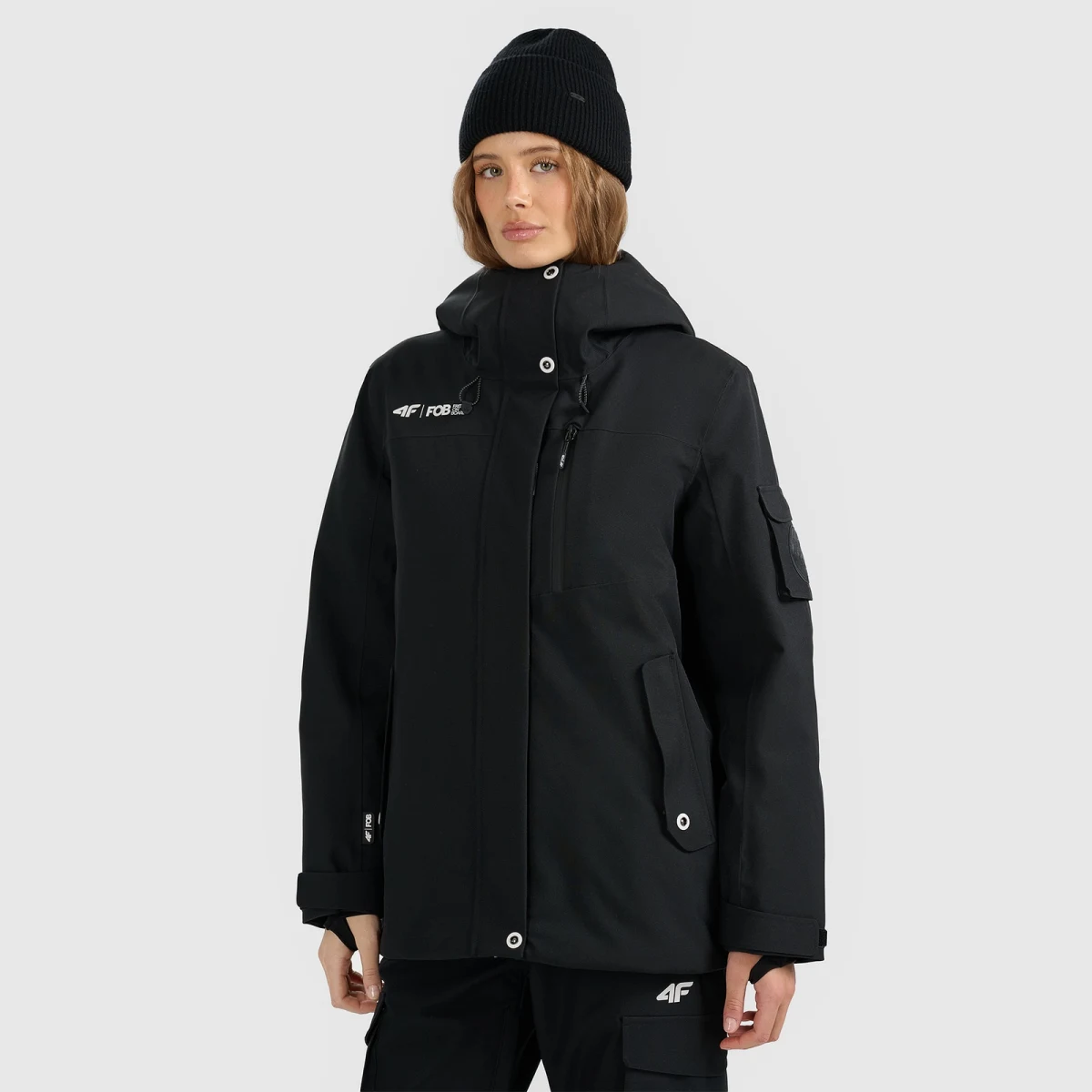 Dámská snowboardová bunda membrána 15000 - černá · záber 1
