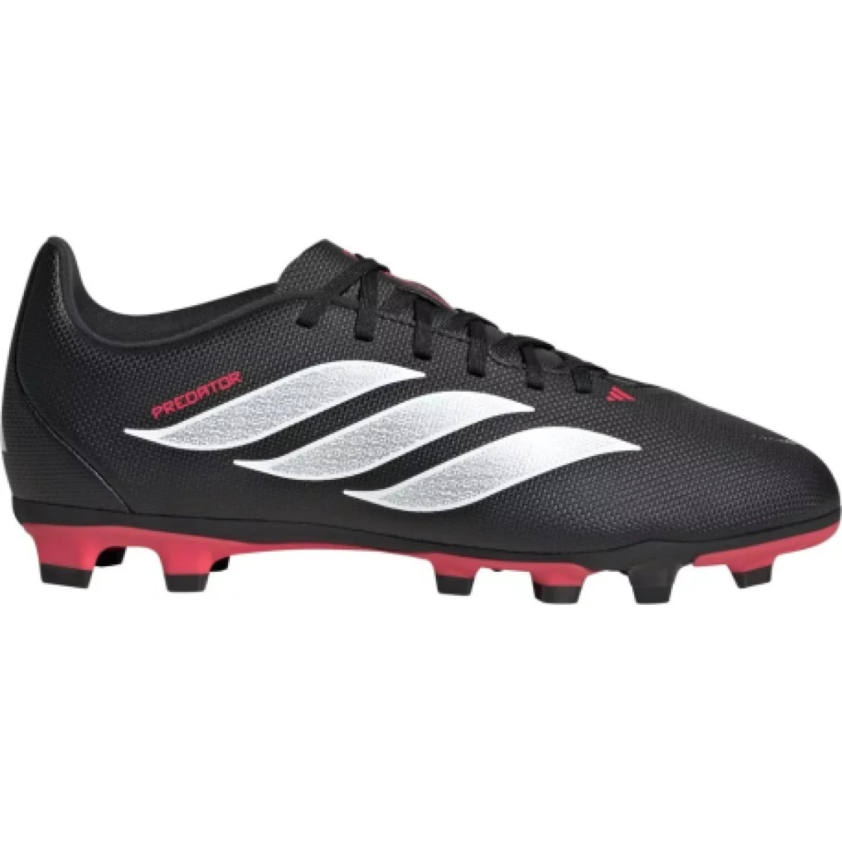 Chlapčenské futbalové kopačky outdoorové ADIDAS Predator Club Jr FG MG core black cloud white lucid red · záber 1